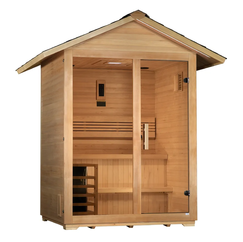 Golden Designs Arlberg 3 Person Outdoor Traditional sauna