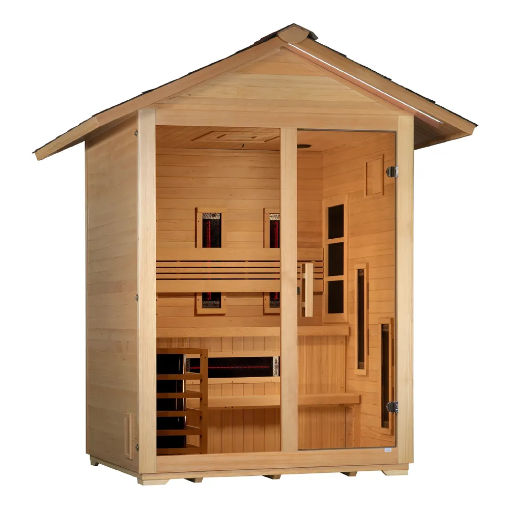 Golden Designs Carinthia 3 Person Outdoor Hybrid sauna