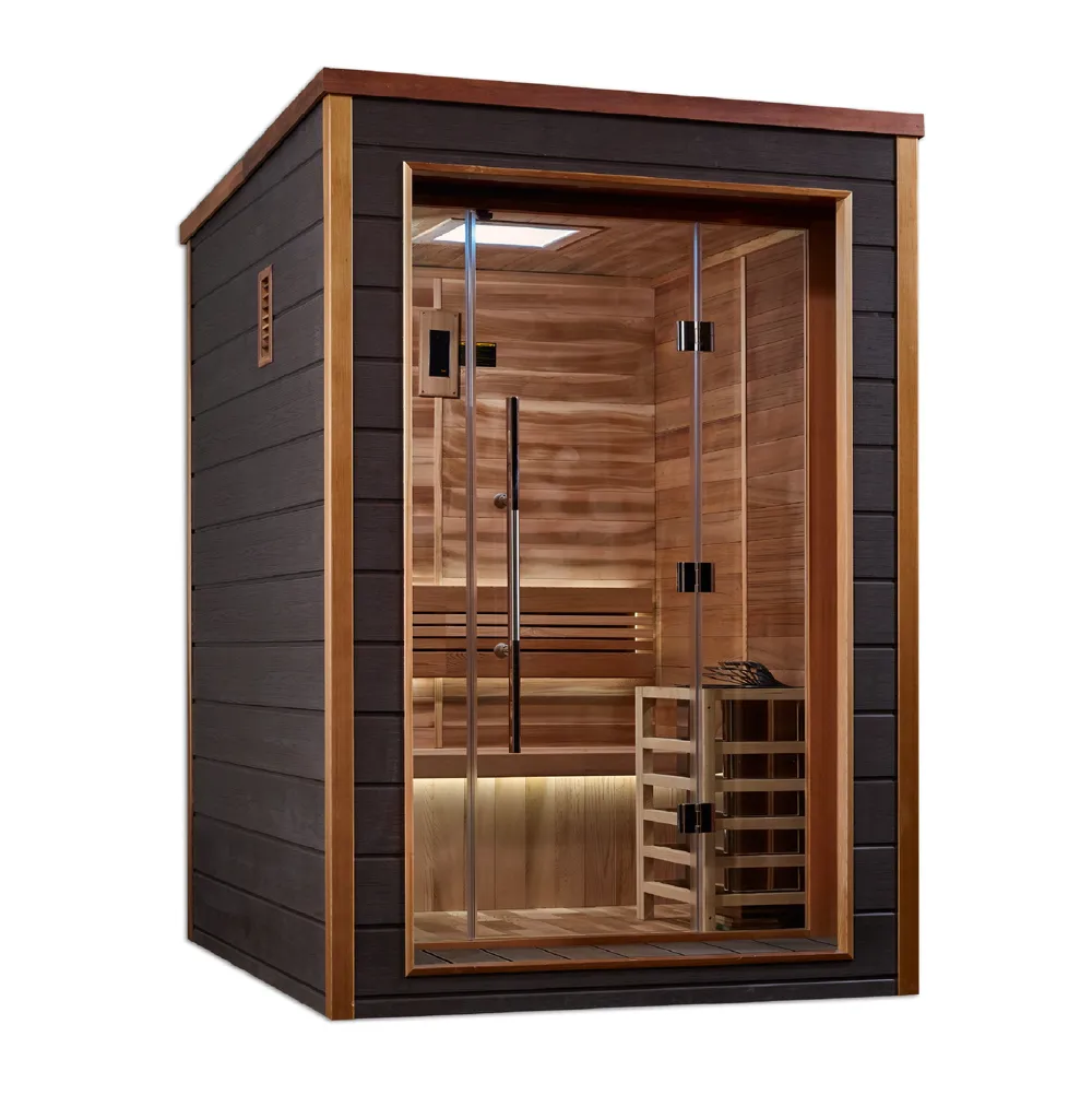 Golden Designs Narvik 2 Person Outdoor-Indoor Traditional sauna