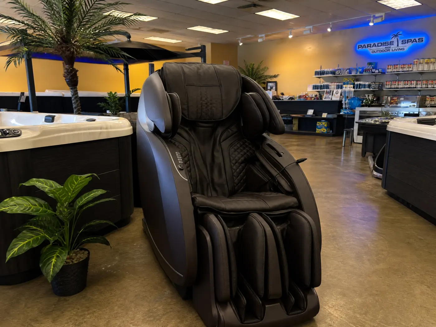 Osaki massage chair in the Minot showroom